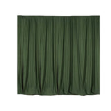 2 Pack Olive Green Inherently Flame Resistant Scuba Polyester Curtain Panel Backdrops