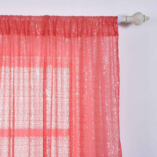 Add a Touch of Elegance to Your Space with Coral Sequin Curtains