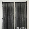 Pack of 2 | 52"x84” Black Sequin Curtains With Rod Pocket Window Treatment Panels - Clearance SALE