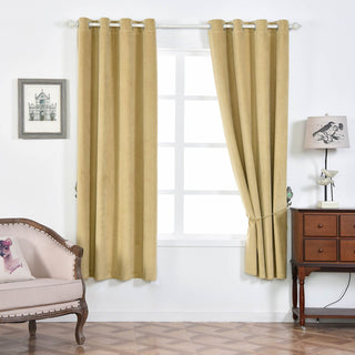 Champagne Velvet Blackout Curtains - The Perfect Window Treatment for Any Space