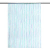 8ft Iridescent Blue Metallic Tinsel Foil Fringe Doorway Curtain Party Backdrop