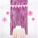 8ft Fuchsia Metallic Tinsel Foil Fringe Doorway Curtain Party Backdrop
