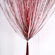 8ft Red Metallic Tinsel Foil Fringe Doorway Curtain Party Backdrop

