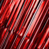 8ft Red Metallic Tinsel Foil Fringe Doorway Curtain Party Backdrop#whtbkgd