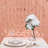 Shiny Blush/Rose Gold Metallic Foil Rectangle Curtain Party Backdrop Door Window Curtain