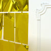 Shiny Gold Metallic Foil Rectangle Curtain Party Backdrop Door Window Curtain