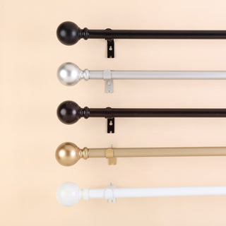 Elevate Your Space with the Bronze Adjustable Curtain Rod Set
