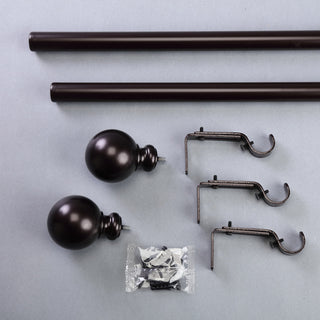 Create a Timeless Look with the Bronze Adjustable Curtain Rod Set