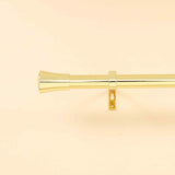 42-126inch Metal Adjustable Curtain Rods, Gold, Trumpet Finials
