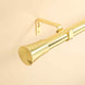 42-126inch Metal Adjustable Curtain Rods, Gold, Trumpet Finials#whtbkgd