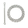 2 Pack | 7inch Silver Barrette Style Acrylic Crystal Curtain Tie Backs#whtbkgd