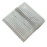 4 Pack | Silver Rhinestone Mesh Velcro Backdrop Curtain Bands, Large Chair Sash Clip Tie Backs#whtbkgd