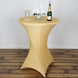 Cocktail Spandex Table Cover - Champagne