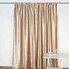 8ft Champagne Premium Velvet Backdrop Stand Curtain Panel, Drape