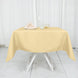 54inch Champagne 200 GSM Seamless Premium Polyester Square Tablecloth