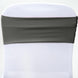 5 pack | 5"x12" Charcoal Grey Stretch Spandex Chair Sash