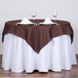 54 inches Chocolate Square Polyester Table Overlay