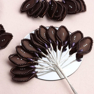 Enhance Your Décor with Chocolate Wired Poly Craft Leaves