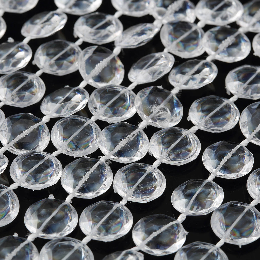 30ft | Clear Acrylic Crystal Diamond Garland