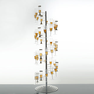 Stylish Clear Acrylic Spiral Champagne Flute Display Stand