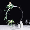 Clear Acrylic Table Wedding Arch Hoop Stand Centerpiece, Round Wreath Tabletop Decor