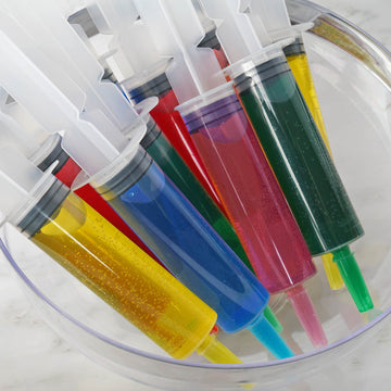 24 Pack 1.5oz Clear Disposable Plastic Cocktail Jello Shot Syringes