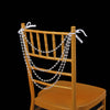 16inch Clear Faux Pearl Beaded Chiavari Chair Back Garland Sash