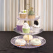 12inch 3-Tier Clear Gold Sunflower Cut Cupcake Stand, Dessert Holder