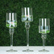 Set of 3 | Clear Long Stem Cylinder Glass Vase Candle Holders