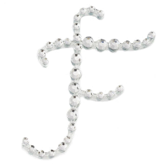 Add Glamour to Your Party Decor with Clear Rhinestone Monogram Letter Jewel Stickers