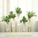 Set of 5 | 12inch Conjoined Gold Frame Test Tube Hydroponic Vases, Geometric Wedding Centerpieces