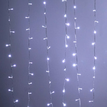30ft Cool White 100 LED Connectable String Lights, 120V Fairy Lights