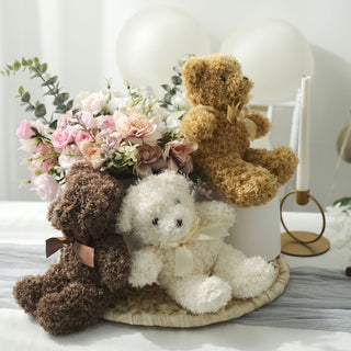 Ivory Plush Stuffed Teddy Bears: Adorable Party Decorations and Gifts