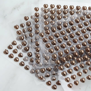 The Perfect Addition to Your Wedding Decor - Chocolate Heart Diamond Rhinestone DIY Stickers