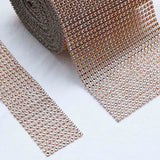 5 inch x 10 Yards Yards Shiny Champagne Diamond Rhinestone Ribbon Wrap Roll, DIY Craft Decor