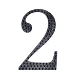 4inch Black Decorative Rhinestone Number Stickers DIY Crafts - 2#whtbkgd