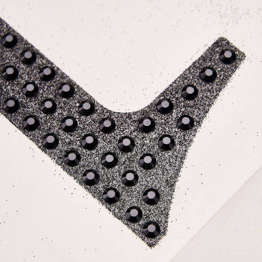 4inch Black Decorative Rhinestone Number Stickers DIY Crafts - 2