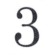 4inch Black Decorative Rhinestone Number Stickers DIY Crafts - 3#whtbkgd