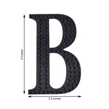 4inch Black Decorative Rhinestone Alphabet Letter Stickers DIY Crafts - B