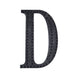 4inch Black Decorative Rhinestone Alphabet Letter Stickers DIY Crafts - D#whtbkgd