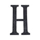 4inch Black Decorative Rhinestone Alphabet Letter Stickers DIY Crafts - H#whtbkgd