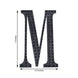 4inch Black Decorative Rhinestone Alphabet Letter Stickers DIY Crafts - M