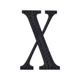 4inch Black Decorative Rhinestone Alphabet Letter Stickers DIY Crafts - X#whtbkgd