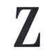 4inch Black Decorative Rhinestone Alphabet Letter Stickers DIY Crafts - Z#whtbkgd