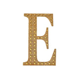 4inch Gold Decorative Rhinestone Alphabet Letter Stickers DIY Crafts - E#whtbkgd
