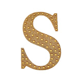 4inch Gold Decorative Rhinestone Alphabet Letter Stickers DIY Crafts - S#whtbkgd