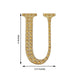 4inch Gold Decorative Rhinestone Alphabet Letter Stickers DIY Crafts - U