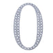 4inch Silver Decorative Rhinestone Number Stickers DIY Crafts - 0#whtbkgd