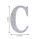 4Inch Silver Decorative Rhinestone Alphabet Letter Stickers DIY Crafts - C