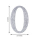 4Inch Silver Decorative Rhinestone Alphabet Letter Stickers DIY Crafts - O